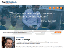 Tablet Screenshot of amraldabbagh.com